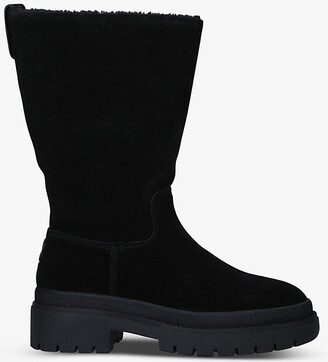 Carvela Comfort Cosy Waterproof fur-lined chunky-soled suede boots