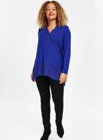 Thumbnail for your product : Evans Cobalt 3/4 Sleeve Shirt
