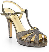Thumbnail for your product : Kate Spade Rosie Metallic T-Strap Platform Sandals