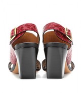 Thumbnail for your product : Chloé Croc-effect leather sandals