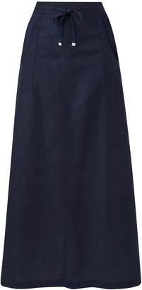 Next Womens Simply Be Easy Care Linen Maxi Skirt