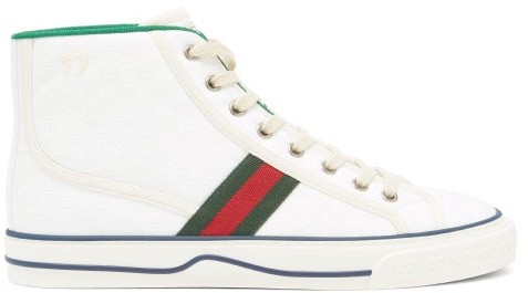 gucci white canvas shoes