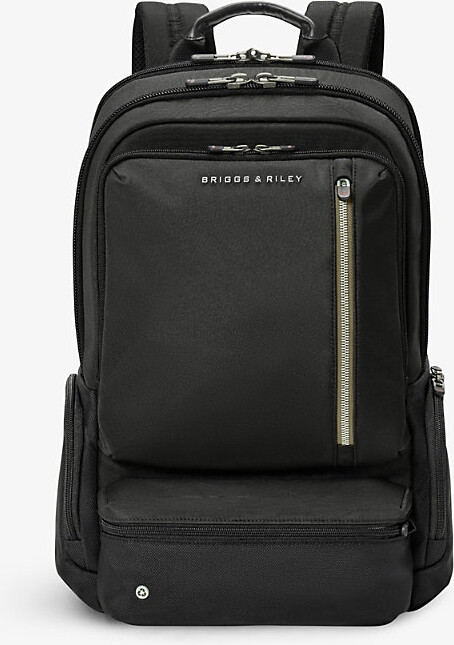 Briggs & Riley Womens Black @Work Medium Nylon-Blend Backpack