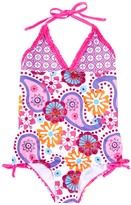 Thumbnail for your product : Sweet Lola Floral One Piece & Sarong Set (Toddler Girls & Little Girls)