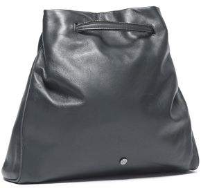 Halston Textured-Leather Shoulder Bag