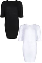 Thumbnail for your product : boohoo 2 Pack Oversized T-Shirt Dress