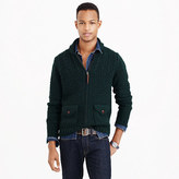 Thumbnail for your product : J.Crew Italian wool-alpaca cable zip cardigan sweater