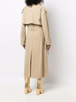 Thumbnail for your product : Balmain Long Belted Trench Coat
