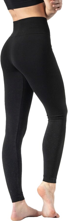 Risalti Women's Leggings Flat Belly Plus Covering - Thermal Leggings with  High Waist Stretch in Microfiber - ShopStyle