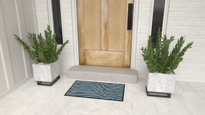 Rugs America Lianna Royal Tigress LO85B 20"x31.5" Door and Kitchen Mat
