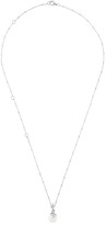 Thumbnail for your product : Kasun London Exposed pearl pendant necklace