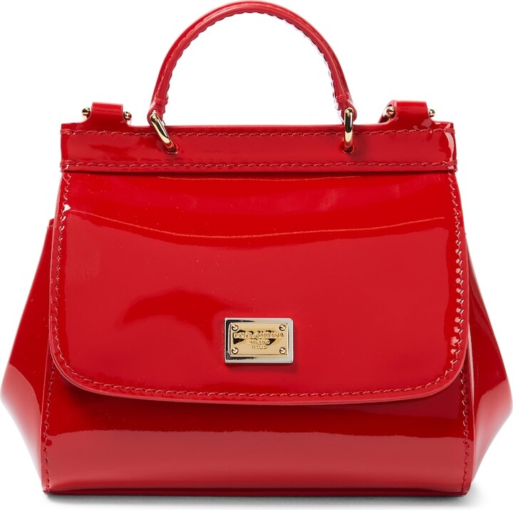Sicily large shiny leather handbag by Dolce & Gabbana