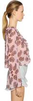 Thumbnail for your product : Giamba Ruffled Printed Georgette Blouse