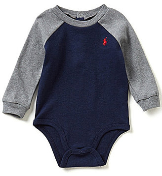 Ralph Lauren Childrenswear Baby Boys 3-12 Months Color Block Interlock Bodysuit
