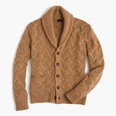Thumbnail for your product : J.Crew Italian cashmere cable-knit shawl cardigan