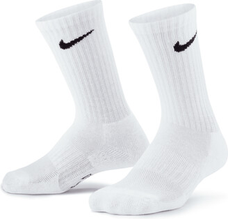 Nike Dri-FIT Little Kids' Cushioned Crew Socks (3 Pairs) in White