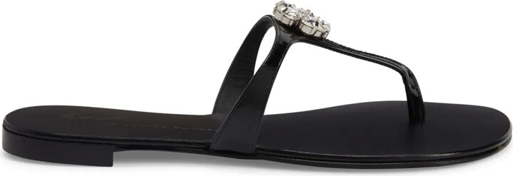 Giuseppe Zanotti Brionne crystal-embellished leather sandals