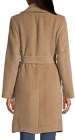 Thumbnail for your product : Sofia Cashmere Belted Shawl Collar Wrap Coat