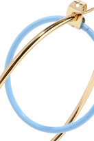 Thumbnail for your product : Elizabeth and James Renee Gold-plated Acetate Hoop Earrings