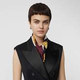 Thumbnail for your product : Burberry Sleeveless Stretch Wool Double-breasted Jacket