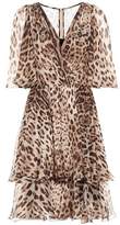 Dolce & Gabbana Leopard-printed silk dress