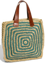 Thumbnail for your product : Mar y Sol 'Panama' Stripe Straw Tote