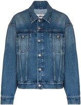 Thumbnail for your product : MM6 MAISON MARGIELA Washed-Effect Button-Up Denim Jacket