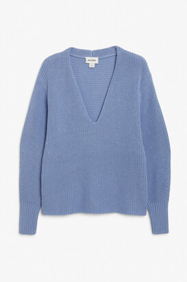 monki zip teddy sweater