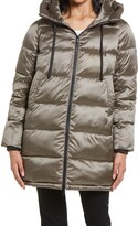Thumbnail for your product : Sam Edelman Funnel Collar Water Repellent Puffer Coat with Removable Hood