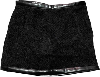 Philosophy di Lorenzo Serafini Black Wool Skirt for Women