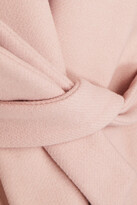 Thumbnail for your product : Love Moschino Belted brushed wool-blend felt coat