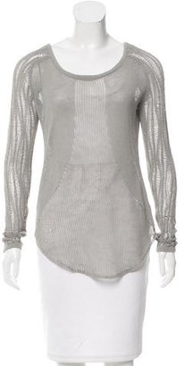 Helmut Lang Open Knit Long Sleeve Sweater