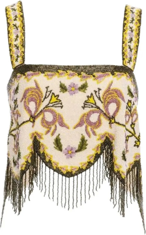 Agua by Agua Bendita Aida Aura beaded top