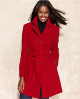 Thumbnail for your product : Larry Levine Wool-Blend Belted Walker Coat