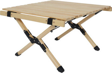 Portable Foldable Outdoor Picnic Table - Natural Beech Wood with X-Frame Design for Easy Storage and Transport