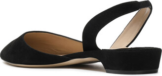 Paul Andrew Suede Slingback Point-toe Flats