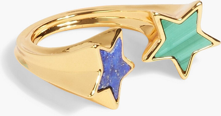Gold-tone stone ring