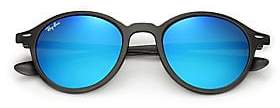 Ray-Ban Men's 50MM Round Mirrored Nylon Sunglasses
