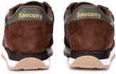 Thumbnail for your product : Saucony Jazz Brown Suede And Camouflage Fabric Sneaker
