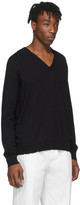 Thumbnail for your product : Maison Margiela Black Wool V-Neck Sweater