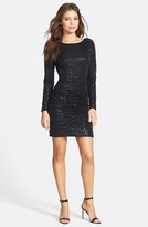 Thumbnail for your product : Aidan Mattox Aidan by Ruched Sequin Knit Dress
