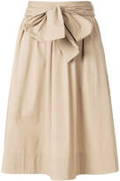 Thumbnail for your product : Steffen Schraut bow tie waist midi skirt
