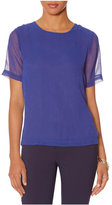 Thumbnail for your product : The Limited Burnout Texture Zip Back Top