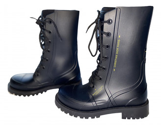 christian dior rubber rain boots