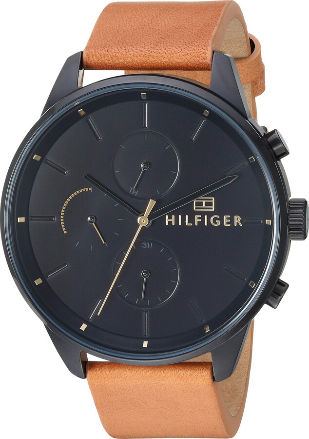 Tommy Hilfiger Men's Quartz Stainless Steel and Leather Strap Casual Watch  - ShopStyle
