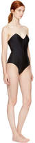 Thumbnail for your product : Fleur Du Mal Black Strapless V-Neck Swimsuit