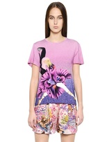 Thumbnail for your product : Mary Katrantzou Printed Stretch Cotton T-Shirt