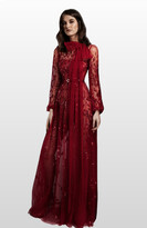 Thumbnail for your product : ZUHAIR MURAD Embellished Long Sleeve Gown with Bow