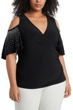 Msk tops plus size Clearance