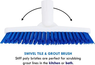 Stiff Bristles Grout Brush Scrubber Cleaning Bathroom Shower Grout Cleaner  Brush